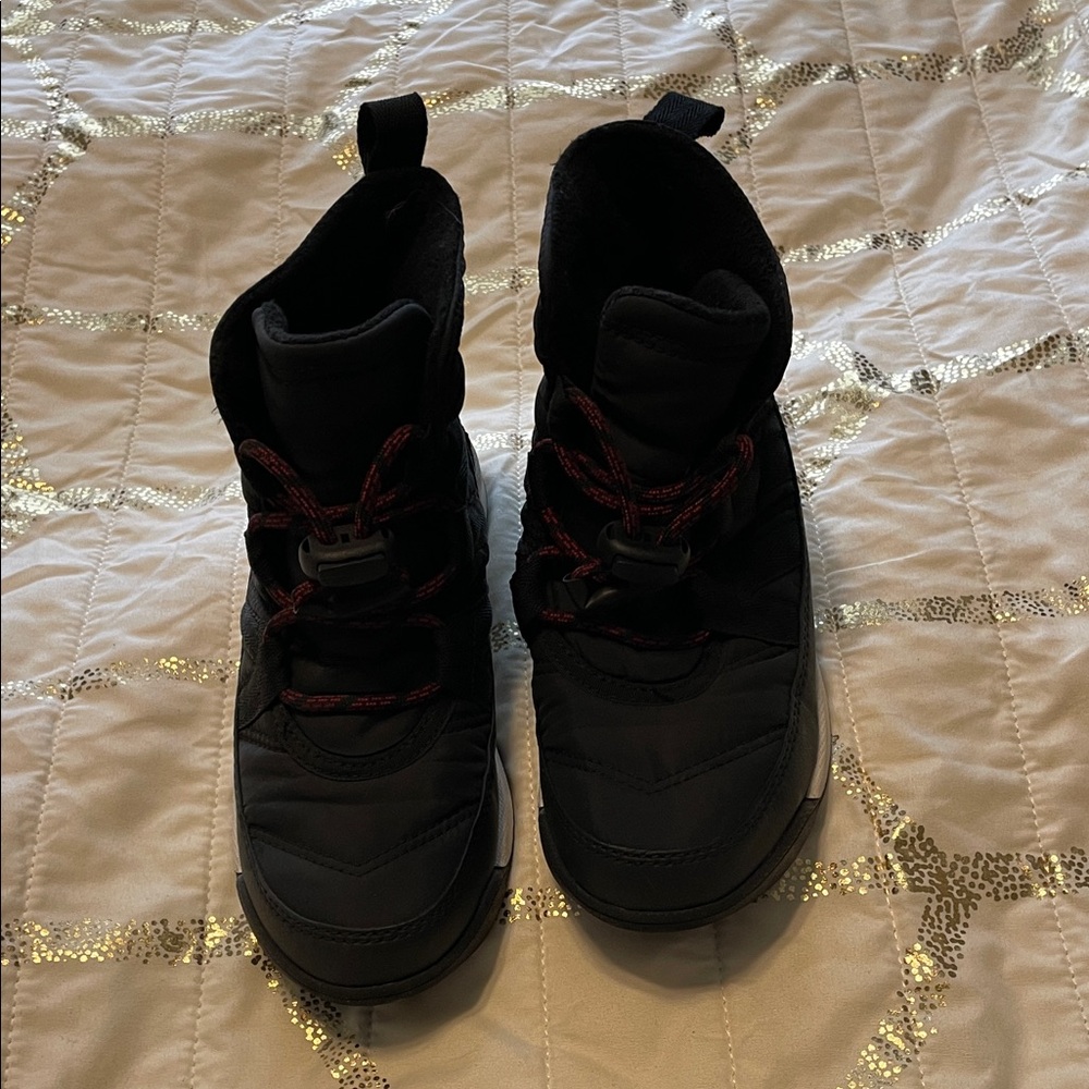 Sorel Kids Black and White Winter Boots Size 13